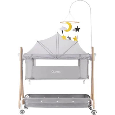 Quinton Dream2Gether Co-Sleeping Crib SILVER GREY