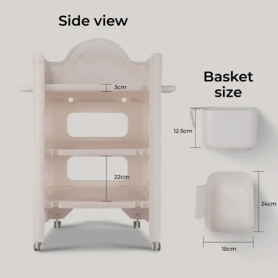 Quinton Multifunction Changing Table SIDE DIMENSION