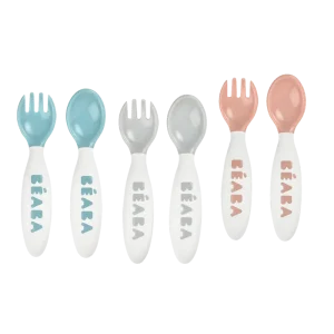 Beaba Baby Fork & Spoon With Case 2nd Age