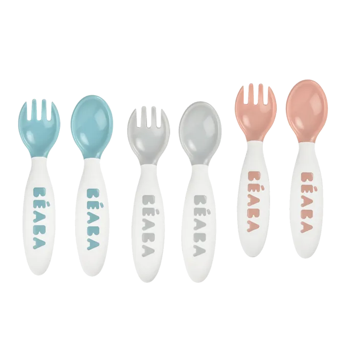 Beaba: Baby Fork & Spoon With Case