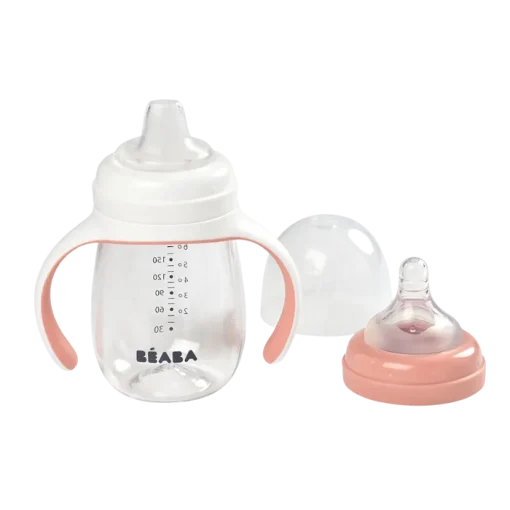 Beaba Bottle 2-in-1 Learning Bottle 210ml VINTAGE PINK