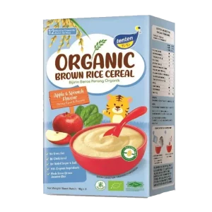 Tenten Organic Brown Rice Cereal APPLE & SPINACH