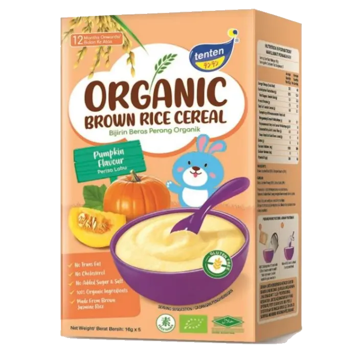 Tenten Organic Brown Rice Cereal PUMPKIN