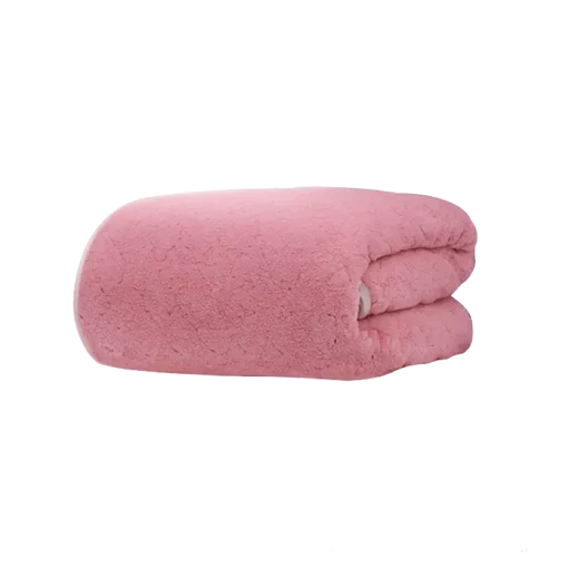 Arley Coral Fleece Baby Towel FOXY PINK