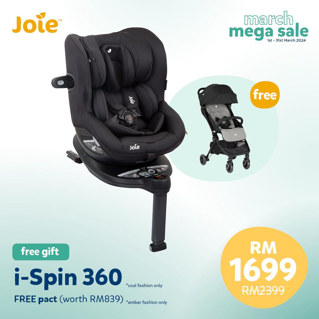 March Mega Sale Special: Joie I-Spin 360 FREE Joie Pact Stroller