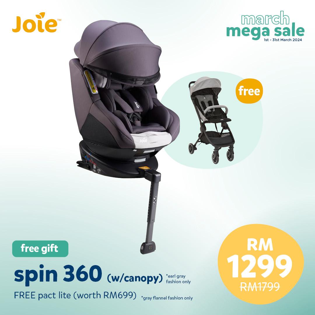 March Mega Sale Specials: Joie Spin 360 FREE Joie Pact Lite Stroller