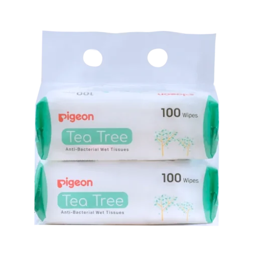 Pigeon Tea Tree Anti-Bacterial Wet Tissue 2x100s
