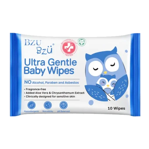 Bzu BZu Ultra Gentle Baby Wipes 10s