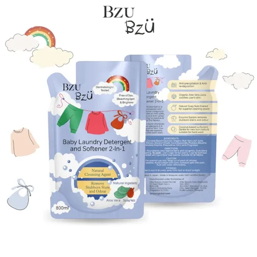 Bzu Bzu Laundry Detergent Softener 800ml REFILL