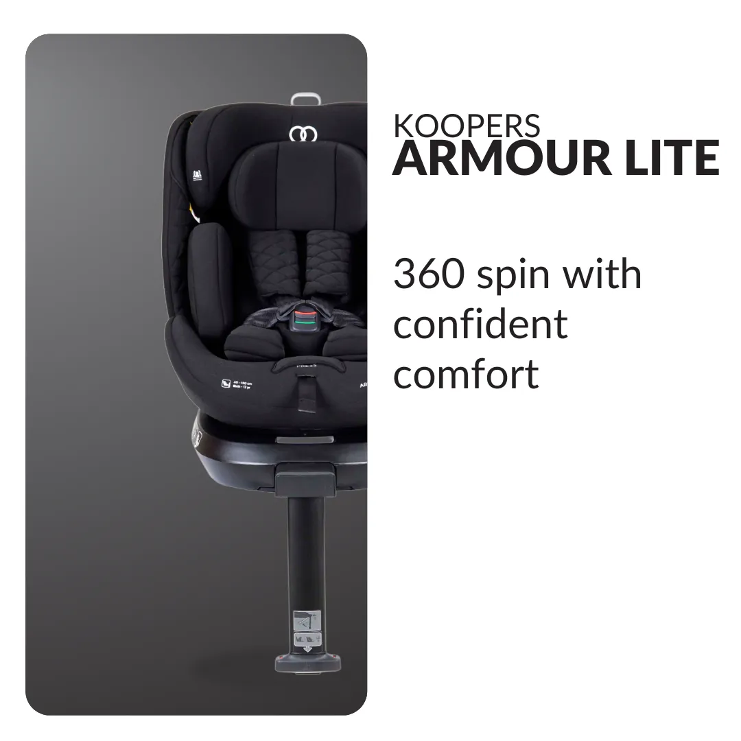 Koopers Armour Lite R129 Convertible Car Seat 360 Spin