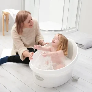 Shnuggle Toddler Bathtub WHITE & GREY